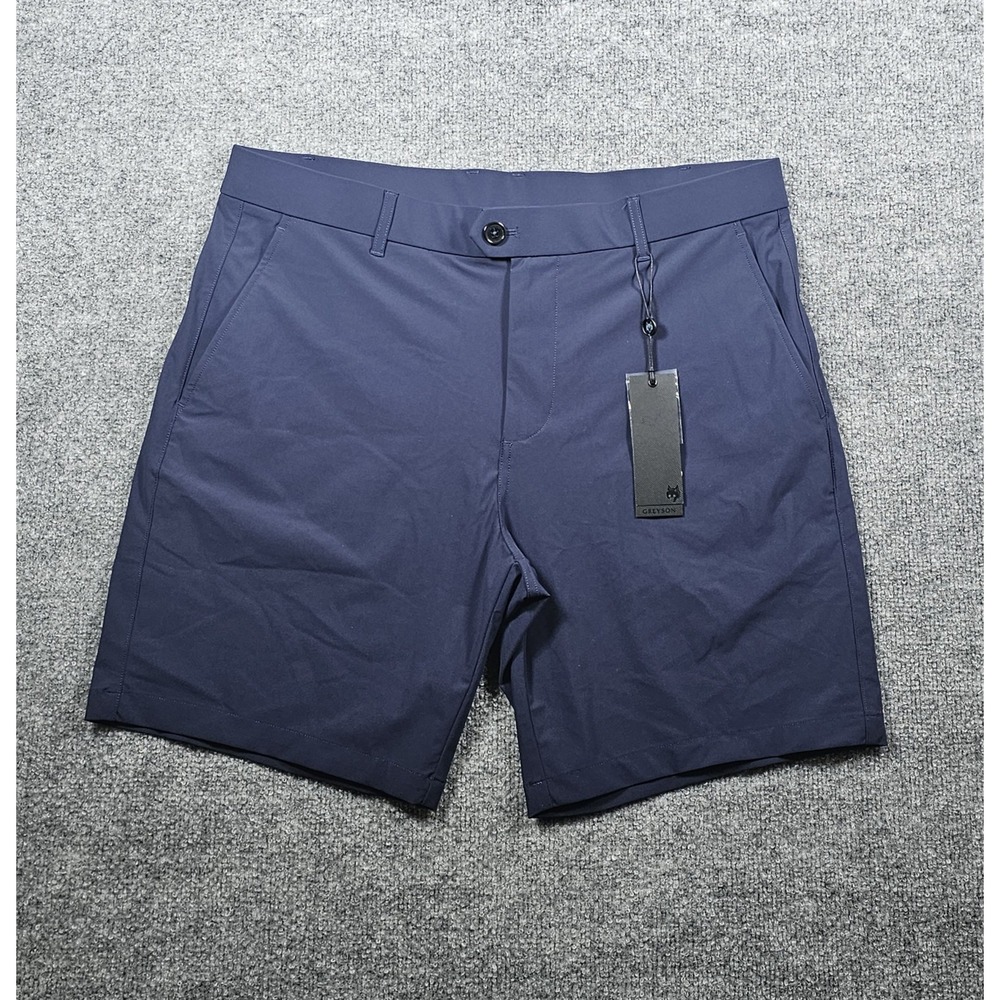 Greyson Montauk Short 8" Inseam Maltese Blue Blue Size 36 Performance Golf